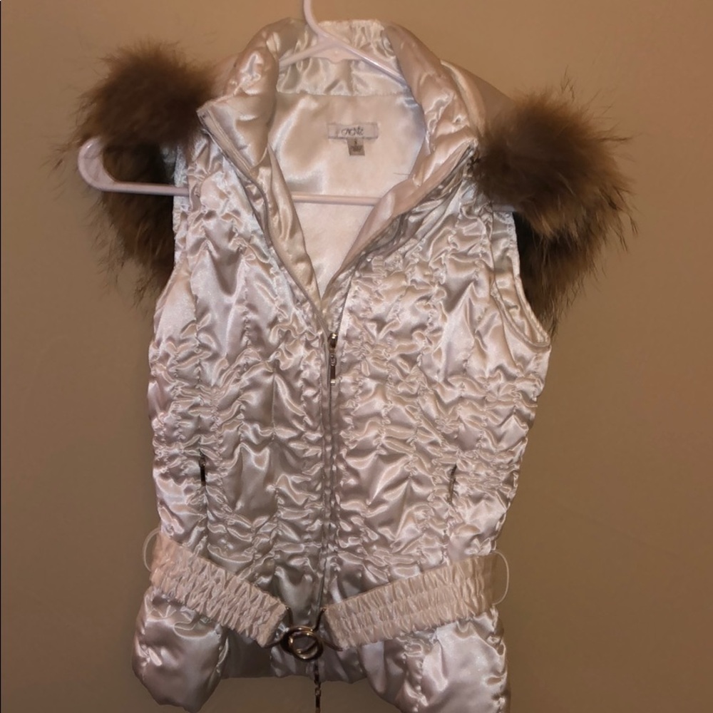 Winter White Fur Vest